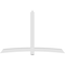 Ekena Millwork Bellingham Architectural Grade PVC Gable Bracket, 108"W x 72"H x 6"D x 6"F, 16/12 Pitch GBP108X72X0606BEL00 - alternate 5